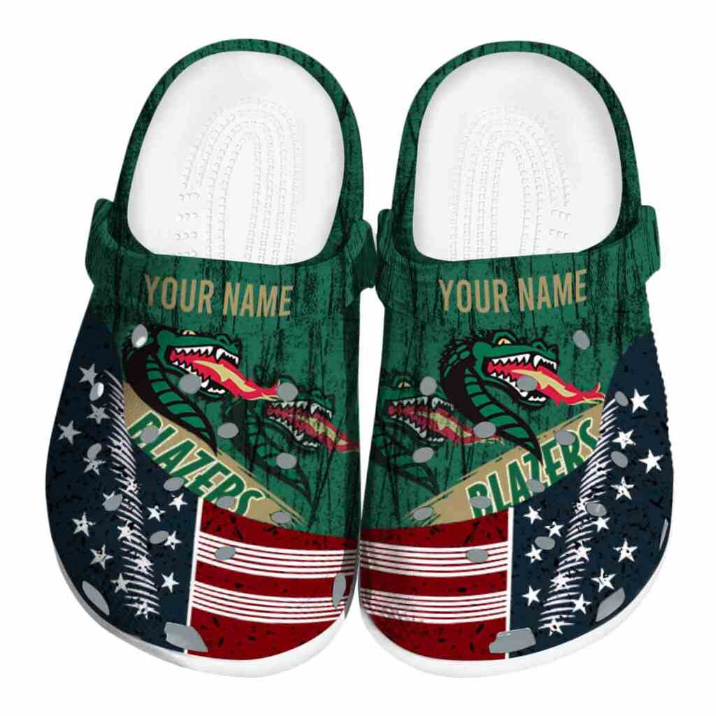 Customized UAB Blazers Star-Spangled Side Pattern ClogTVC1801746