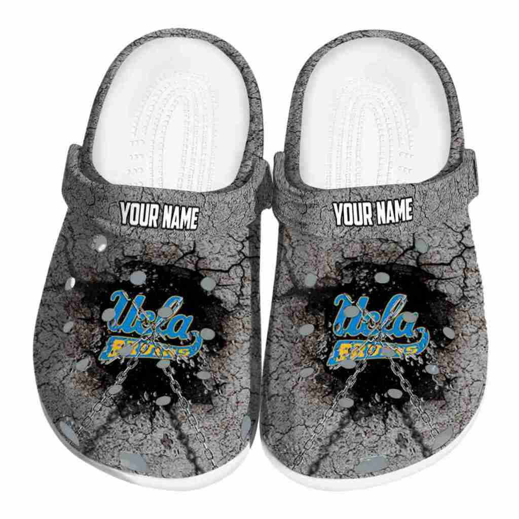 Customized UCLA Bruins Cracked Ground Texture ClogTVC180159