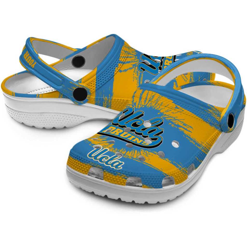 Customized UCLA Bruins Paint Splatter Graphics ClogTVC180159 - Image 3