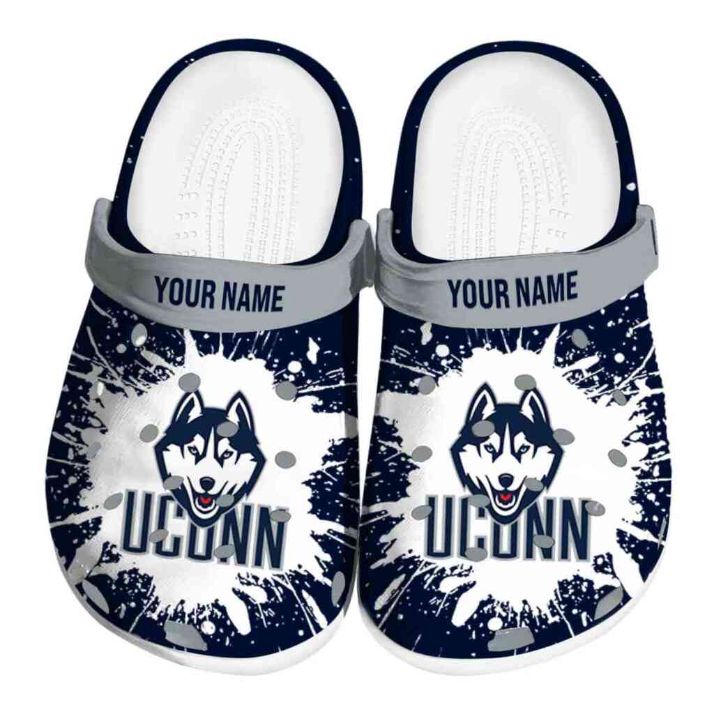 Customized UConn Huskies Splash Art ClogTVC1801753