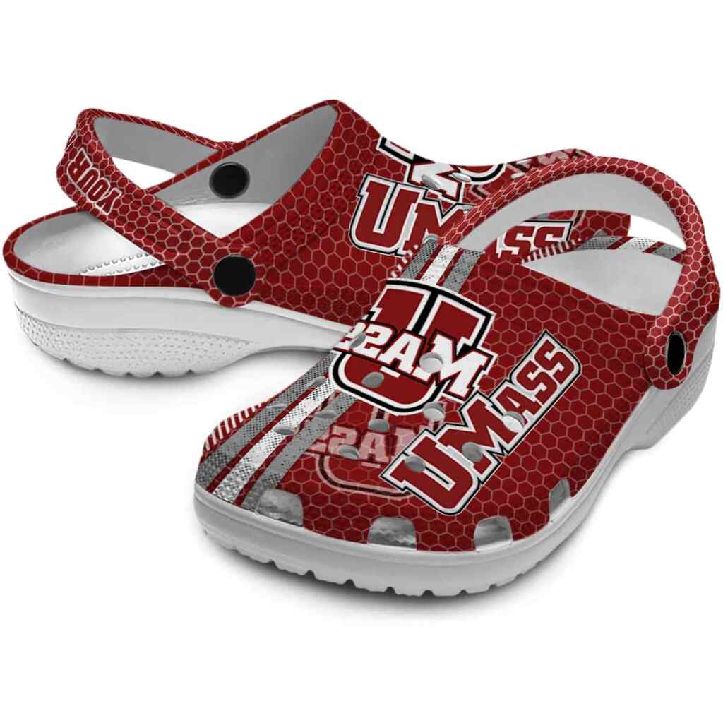 Customized UMass Minutemen Contrasting Stripes ClogTVC1801743 - Image 3