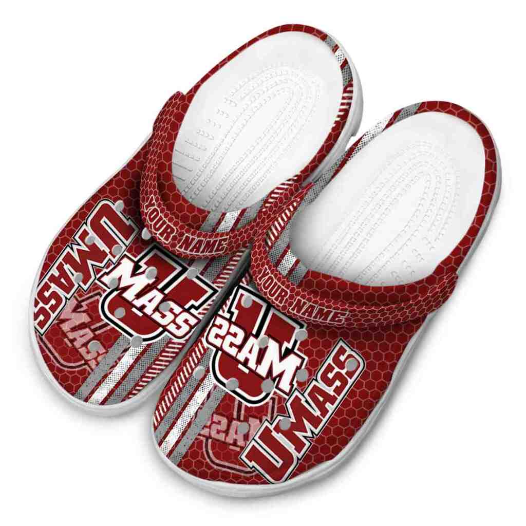 Customized UMass Minutemen Contrasting Stripes ClogTVC1801743 - Image 4