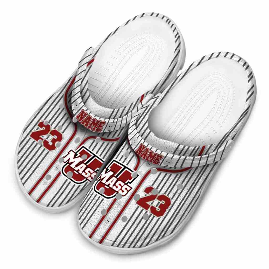 Customized UMass Minutemen Pinstripe Pattern ClogTVC1801753 - Image 4