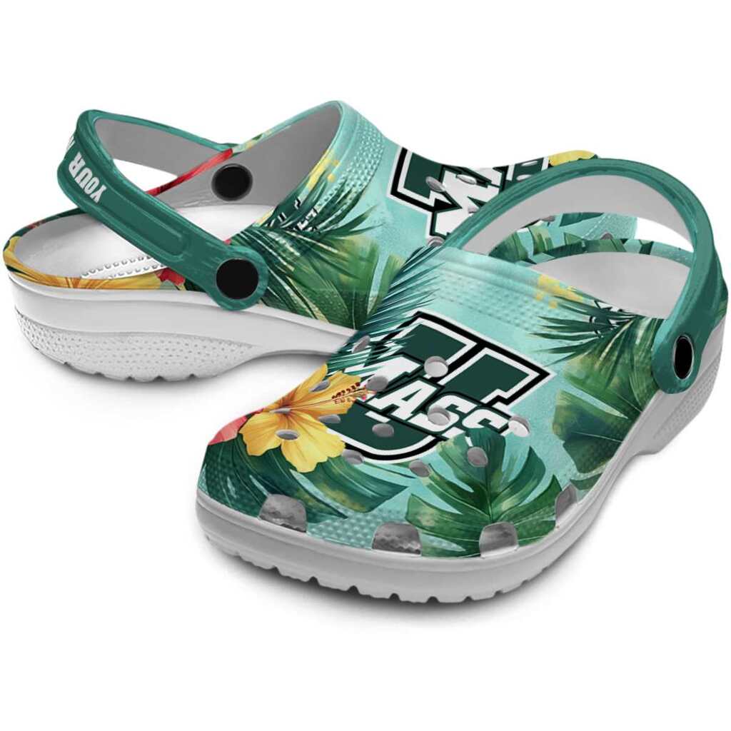 Customized UMass Minutemen Tropical Vibes ClogTVC1801775 - Image 3