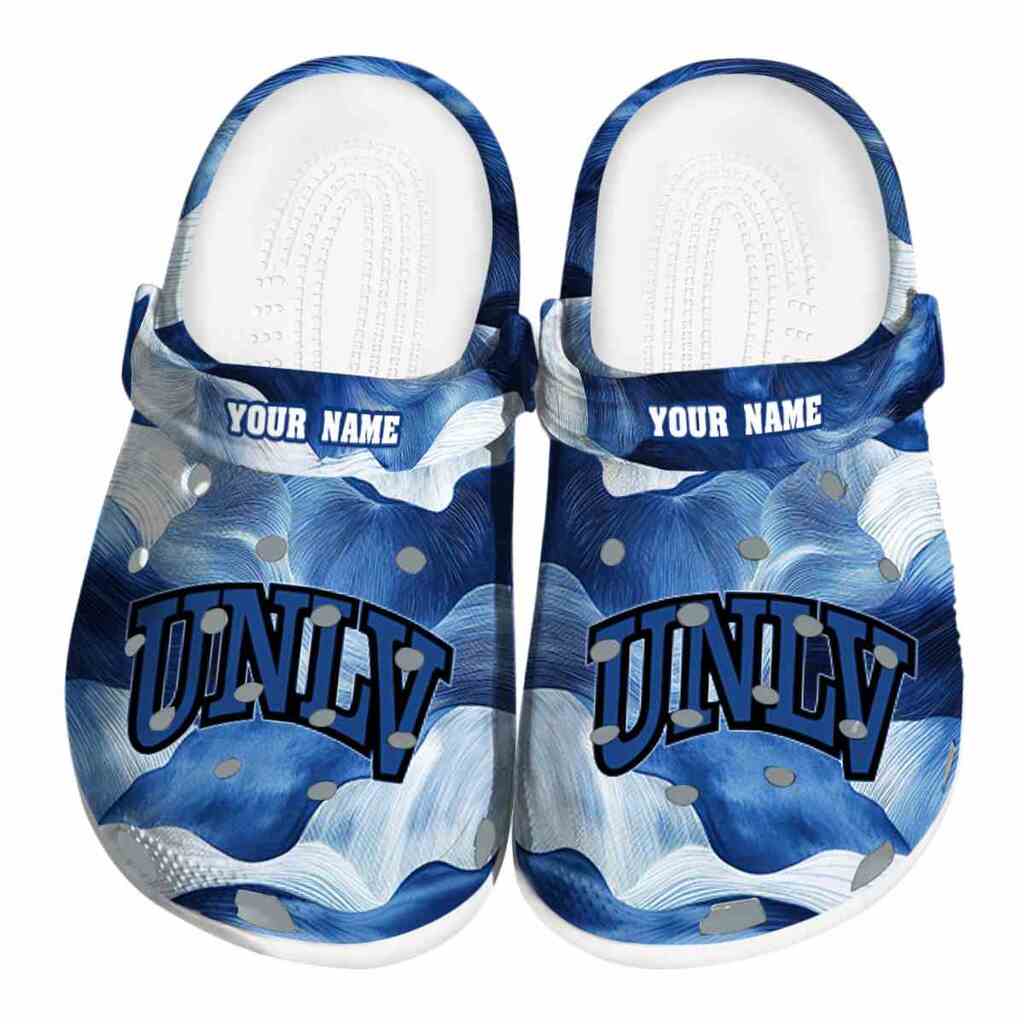 Customized UNLV Rebels Ocean Waves ClogTVC1801776