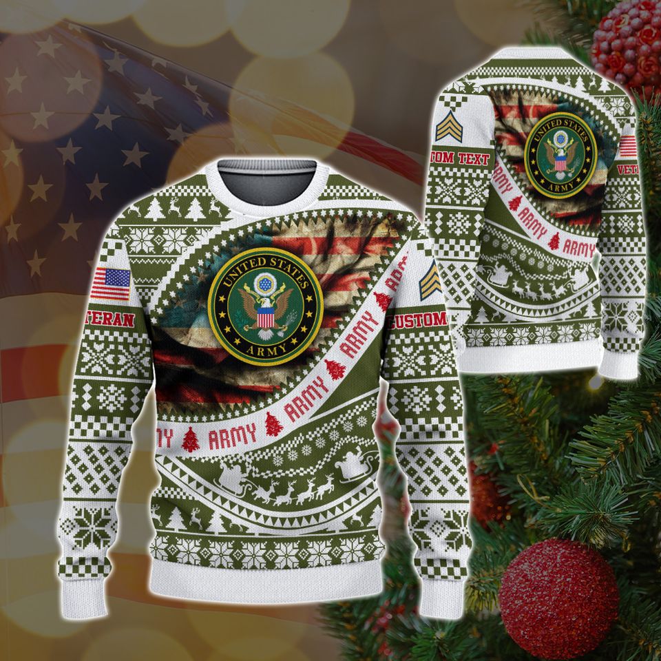 Customized US Military Sweater