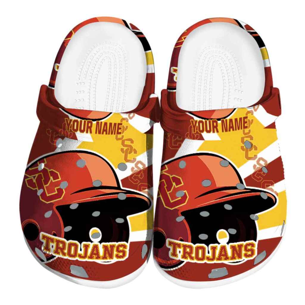 Customized USC Trojans Baseball Helmet ClogTVC180162