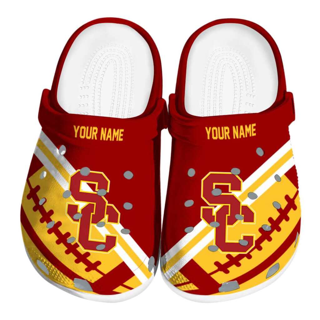 Customized USC Trojans Football Motif ClogTVC180162