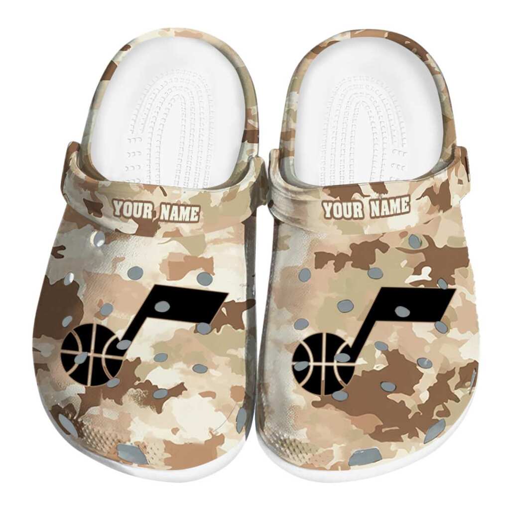Customized Utah Jazz Desert Camo ClogTVC1801733
