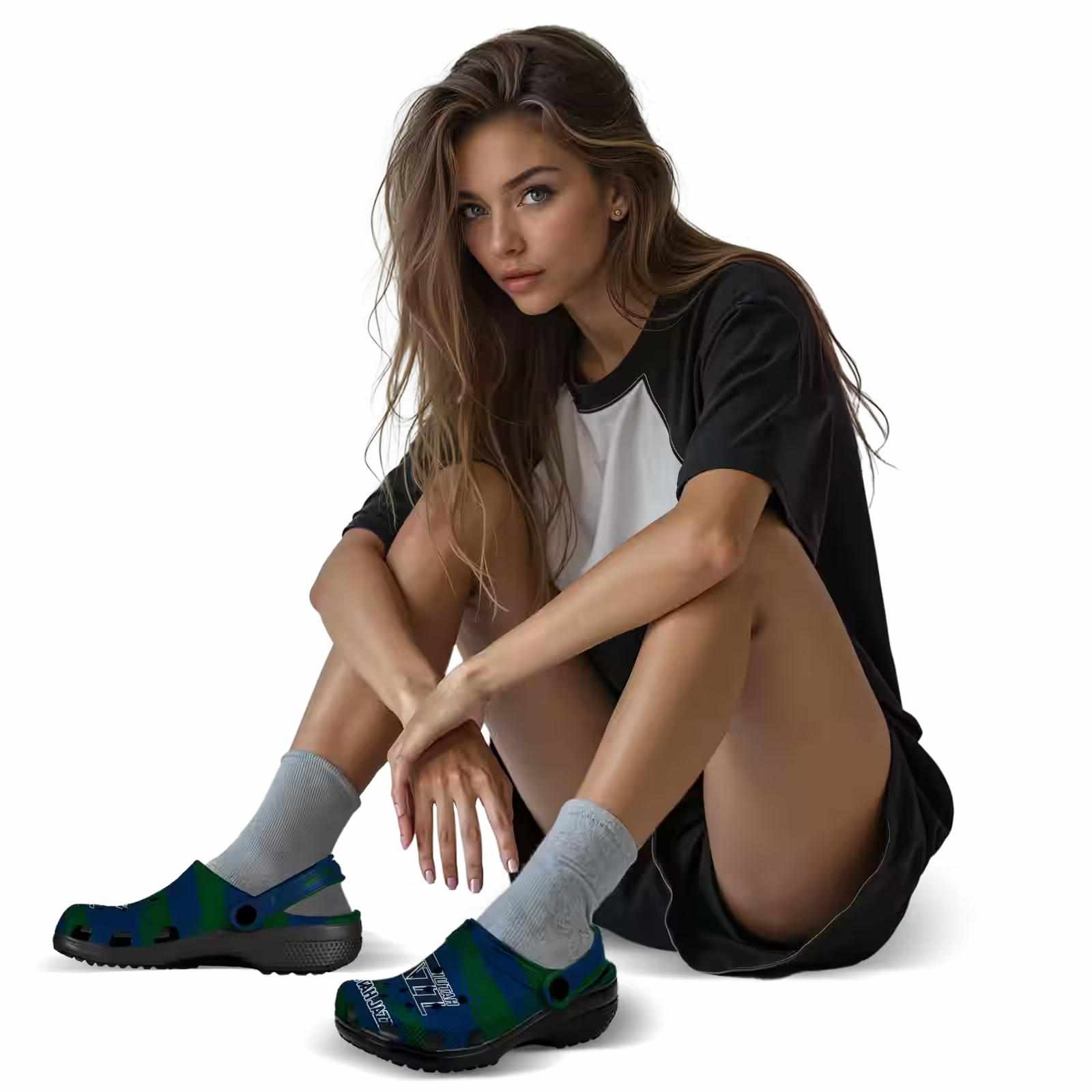 Customized Utah Jazz Paint Splatter Graphics ClogTVC1801733 - Image 6