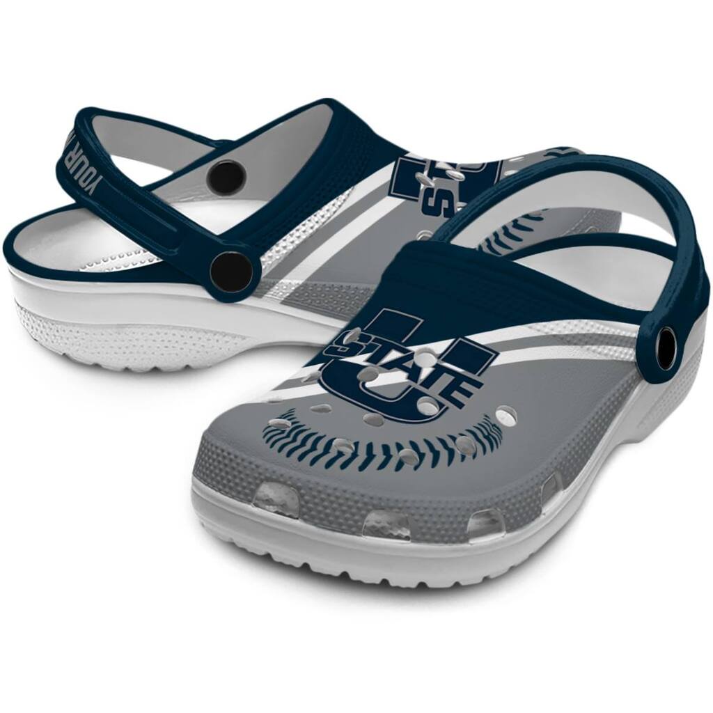 Customized Utah State Aggies Baseball Motif ClogTVC1801803 - Image 3