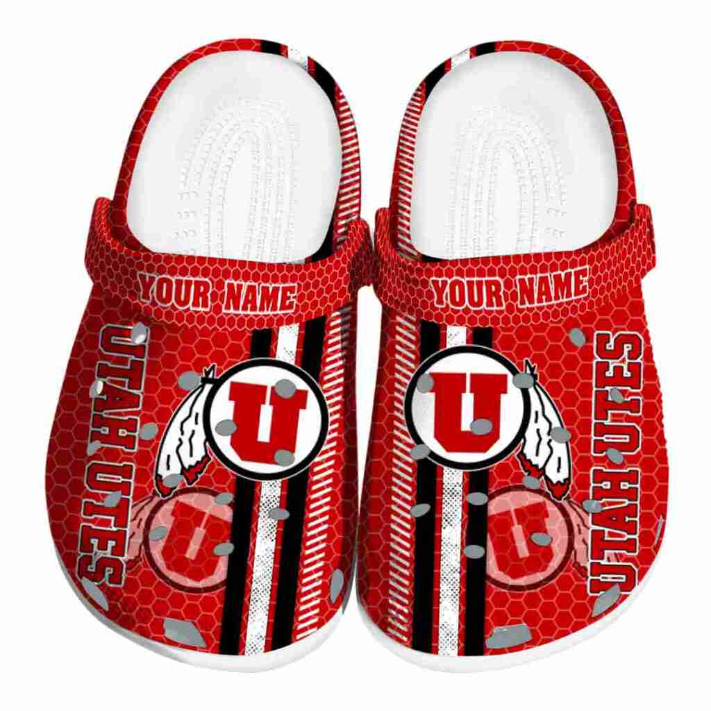 Customized Utah Utes Contrasting Stripes ClogTVC180164