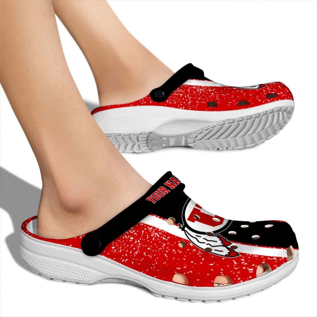 Customized Utah Utes Vertical Stripes ClogTVC180164 - Image 2