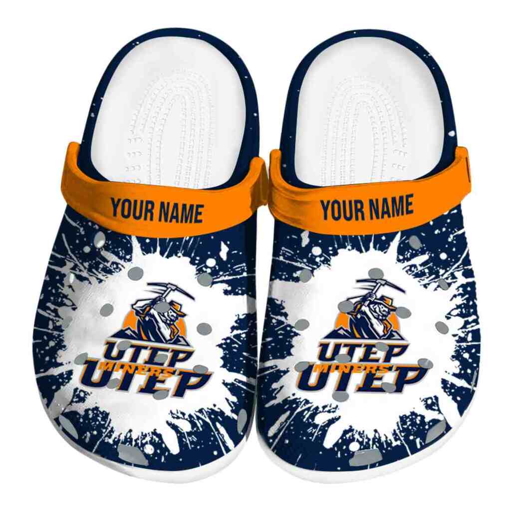 Customized UTEP Miners Splash Art ClogTVC1801753