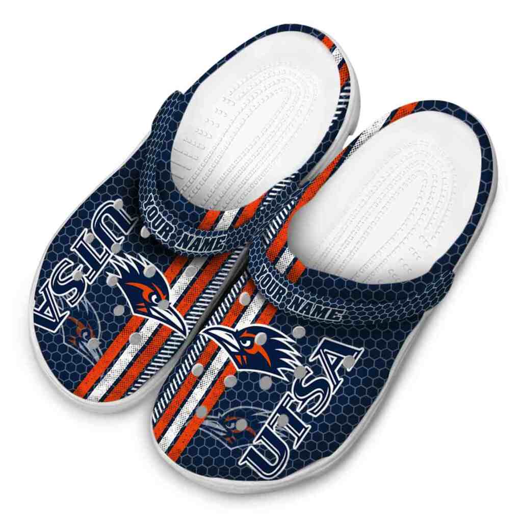 Customized UTSA Roadrunners Contrasting Stripes ClogTVC1801744 - Image 4