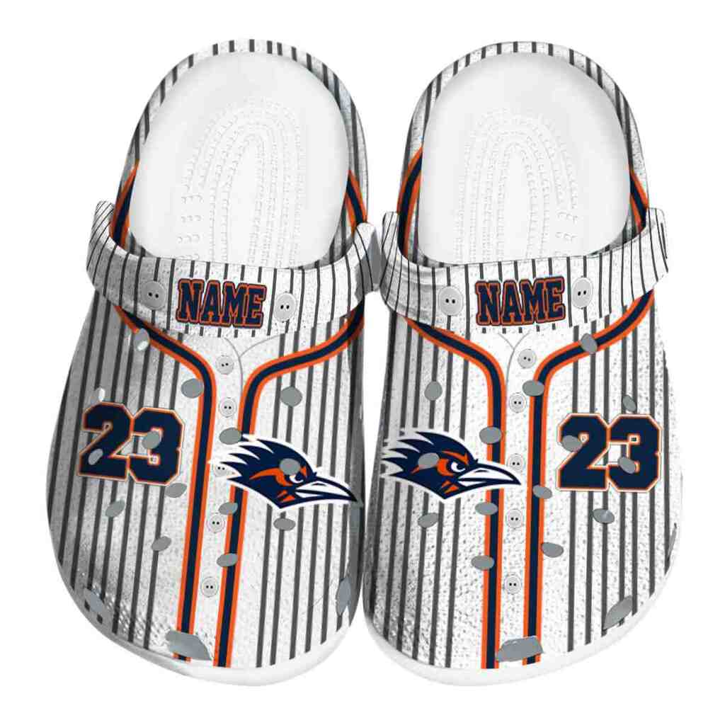 Customized UTSA Roadrunners Pinstripe Pattern ClogTVC1801754