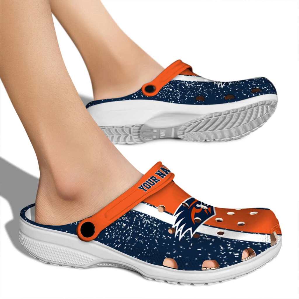 Customized UTSA Roadrunners Vertical Stripes ClogTVC1801754 - Image 2