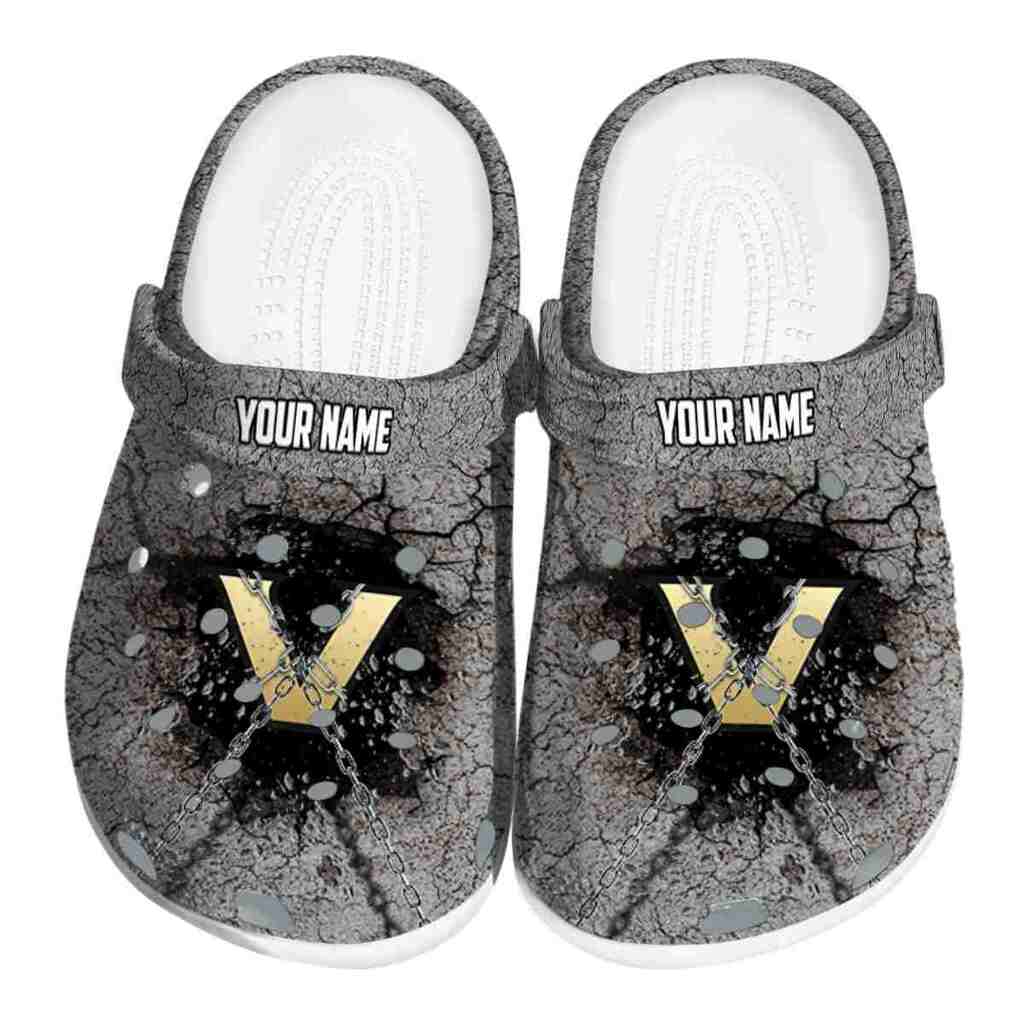 Customized Vanderbilt Commodores Cracked Ground Texture ClogTVC1801718