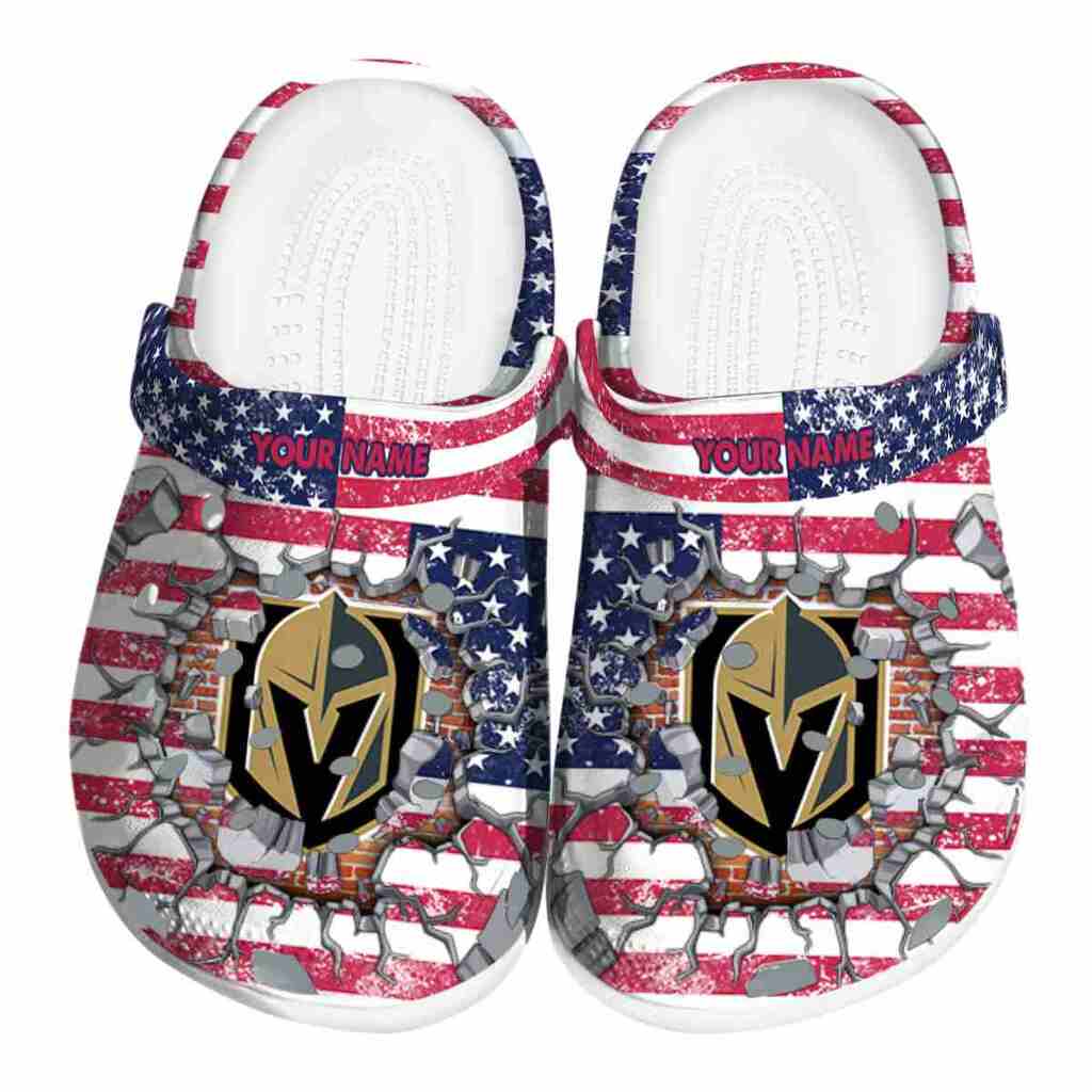 Customized Vegas Golden Knights Freedom Splinter ClogTVC1801891