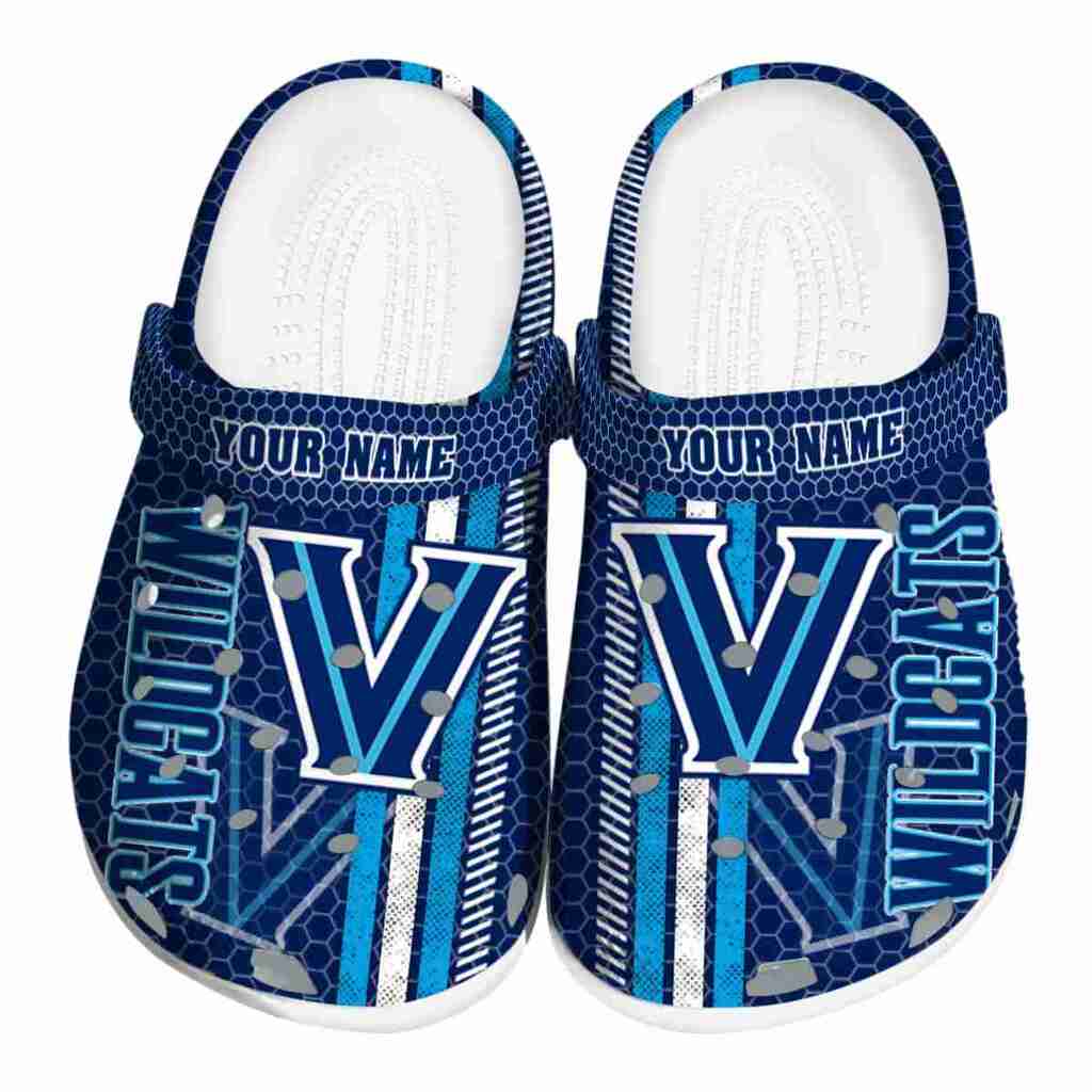 Customized Villanova Wildcats Contrasting Stripes ClogTVC1801745