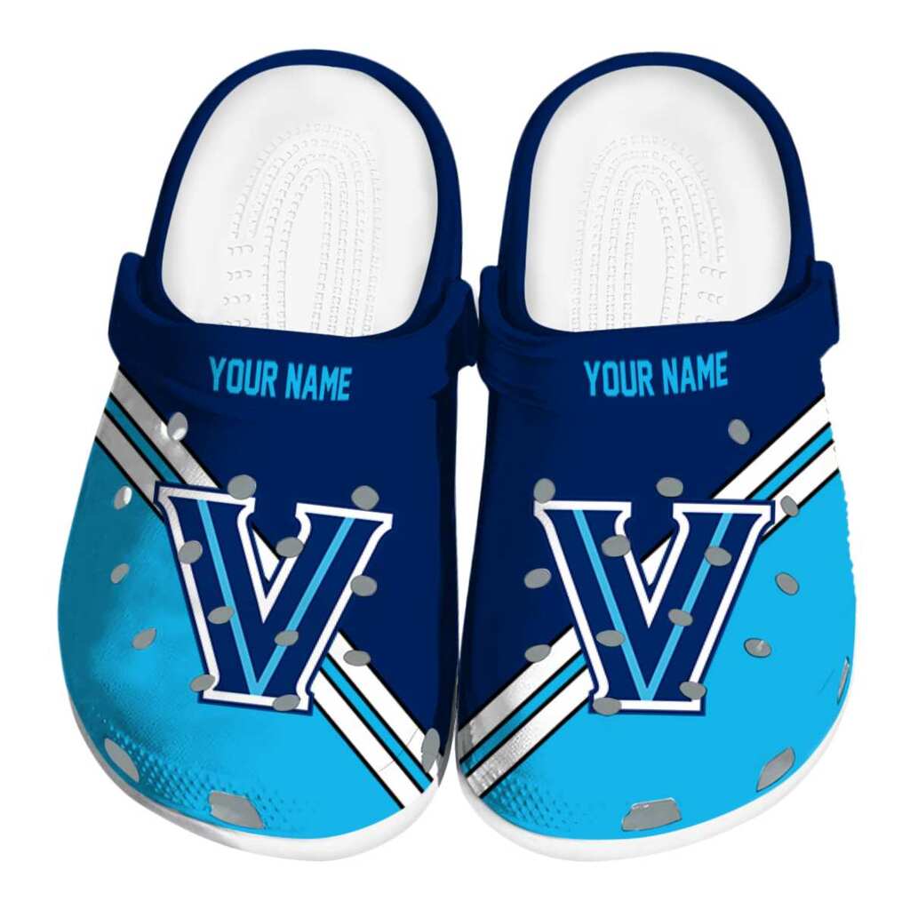 Customized Villanova Wildcats Striped Accents ClogTVC1801835