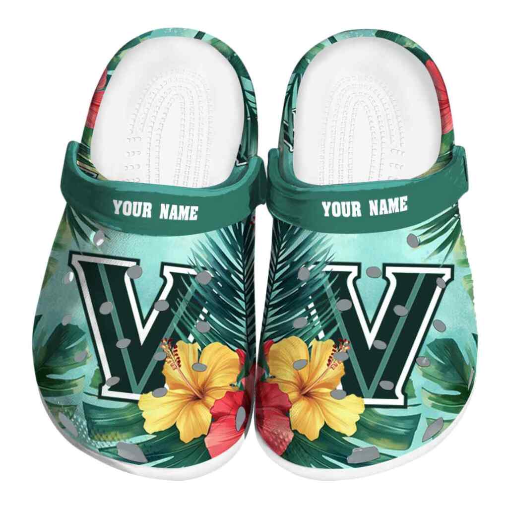 Customized Villanova Wildcats Tropical Vibes ClogTVC1801774