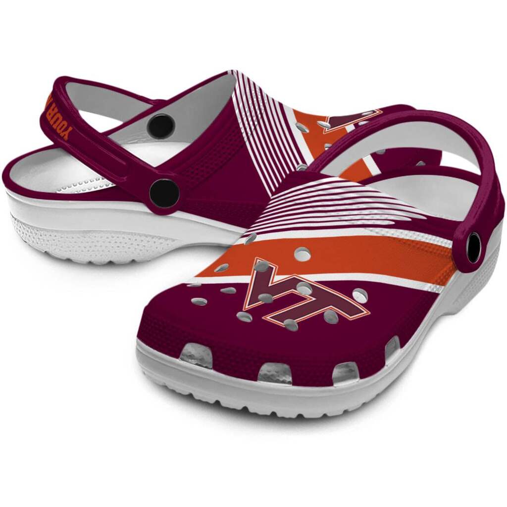 Customized Virginia Tech Hokies Vibrant Dual-Tone ClogTVC1801134 - Image 3