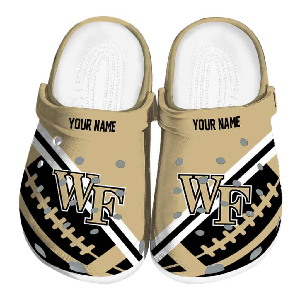Customized Wake Forest Demon Deacons Football Motif ClogTVC1801803