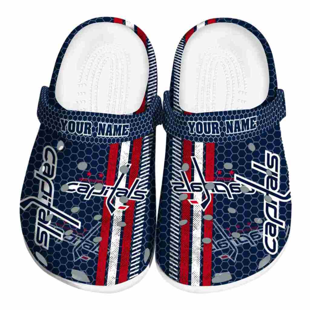 Customized Washington Capitals Contrasting Stripes ClogTVC1801893