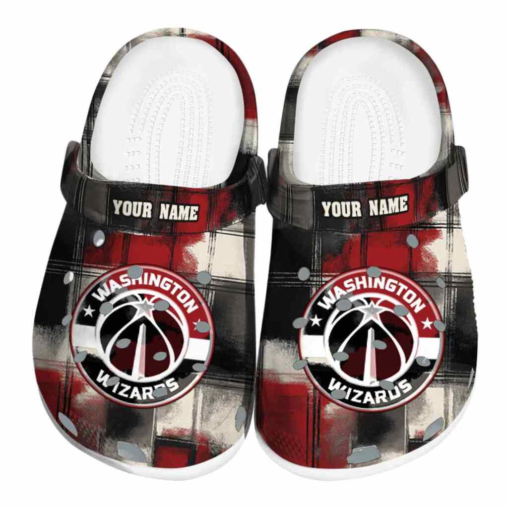 Customized Washington Wizards Plaid Fusion ClogTVC1801735