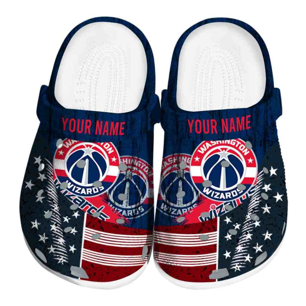 Customized Washington Wizards Star-Spangled Side Pattern ClogTVC1801735
