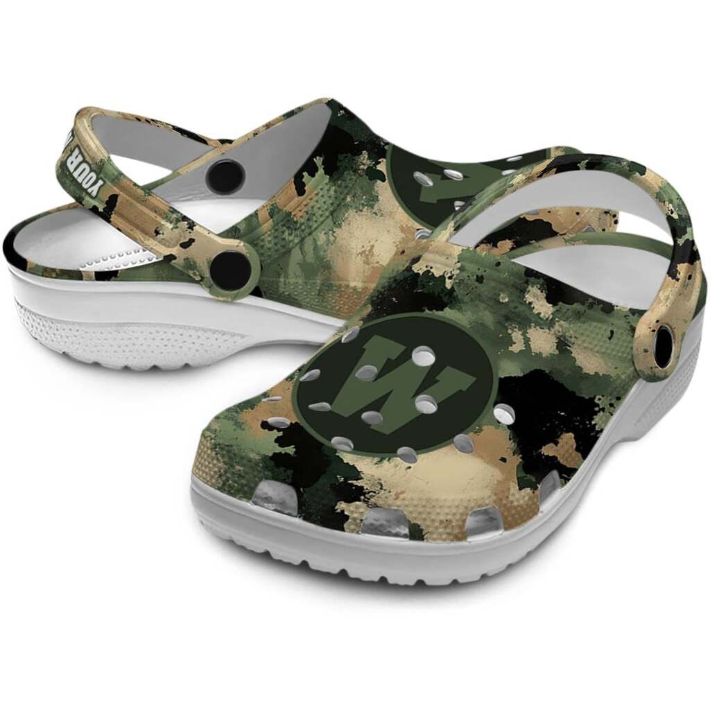 Customized Western Michigan Broncos Camouflage Craze ClogTVC1801775 - Image 3
