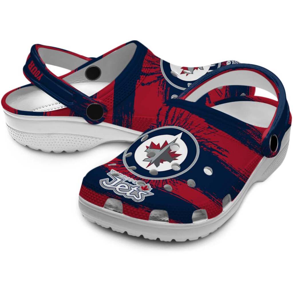Customized Winnipeg Jets Paint Splatter Graphics ClogTVC1801896 - Image 3