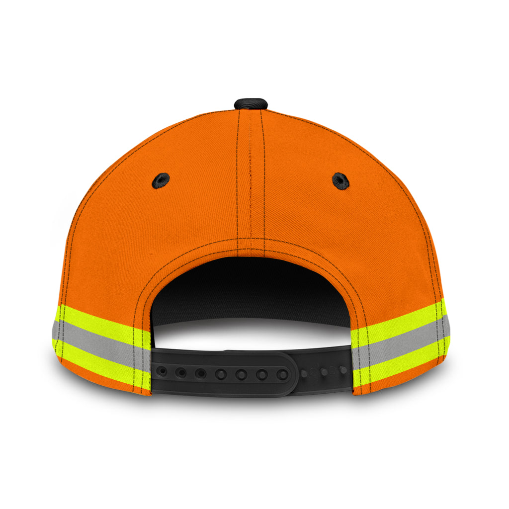 Customized With Name A Concrete Finisher Safety 3D Fuill Printed Classic Cap Hat, Gift For Concreter Husband Trucker Hats Custom Hats Gifts For Men & Women