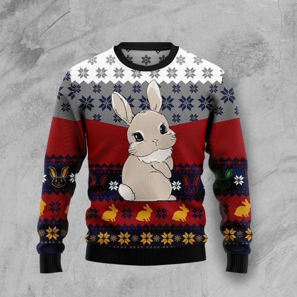 Cute 3D Rabbit Sweater Xmas