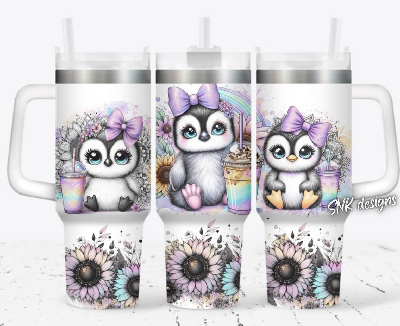 Cute Baby Penguin Custom Stanley Cup 40 oz 30 oz Tumbler With HandleTVC2301706