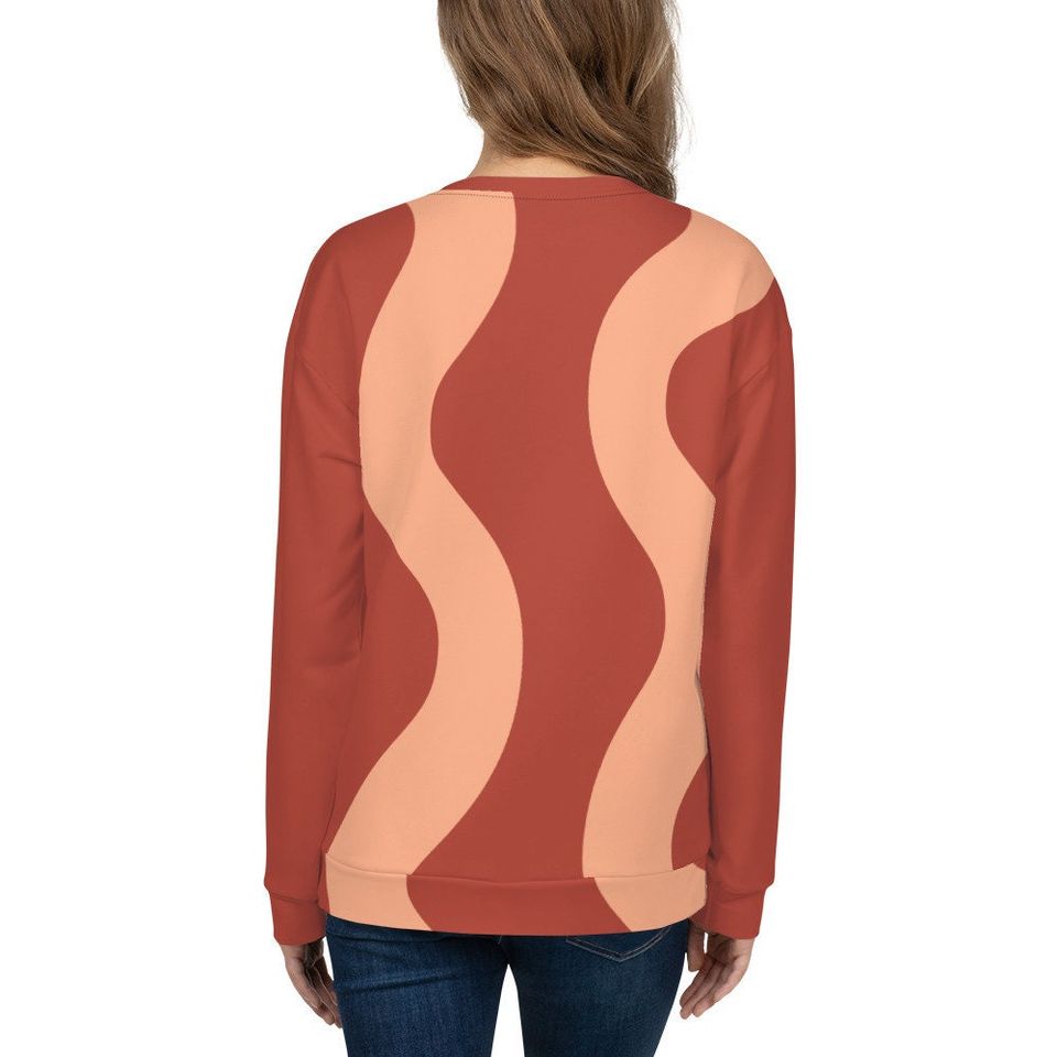 Cute bacon sweatshirt, gift for bacon lovers, Halloween costume, Unisex Sweatshirt - Image 9