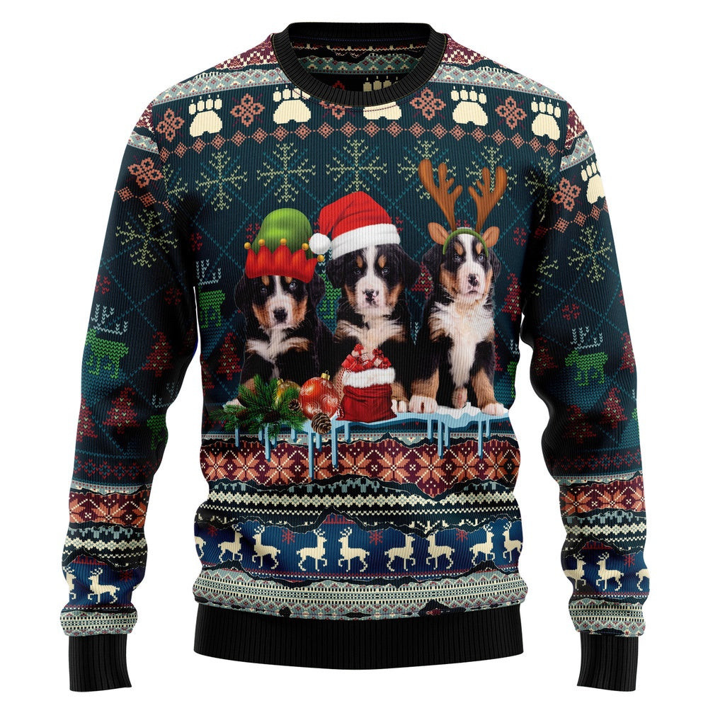 Cute Bernese Mountain Dog Christmas Ugly Christmas Sweater Gift For Christmas