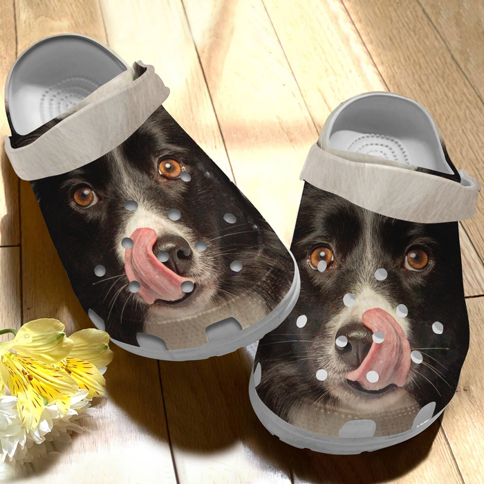 Cute Border Collie Dog Crocs Crocband Clogs Shoes Comfortable For Men Women and Kids