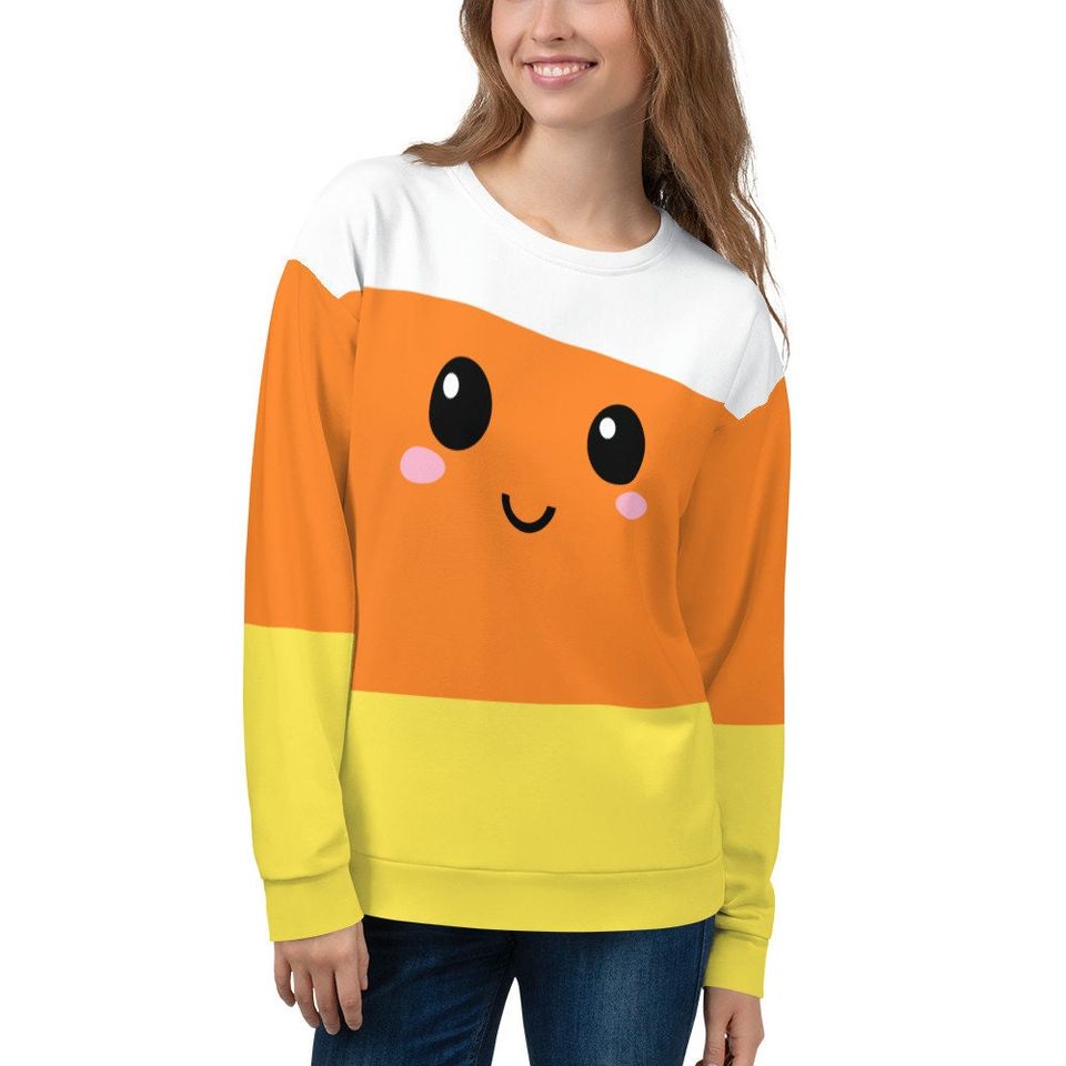 Cute candy corn Halloween Unisex Sweatshirt, Halloween costume,