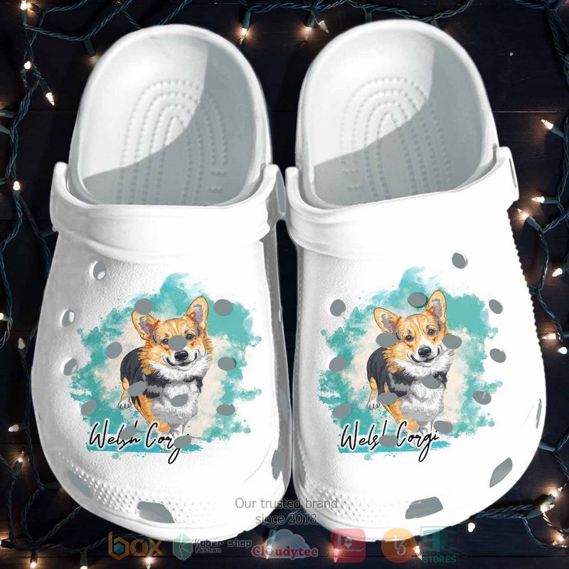 Cute Corgi Dog Crocs Crocband Clogs Shoes Comfortable For Men Women and Kids
