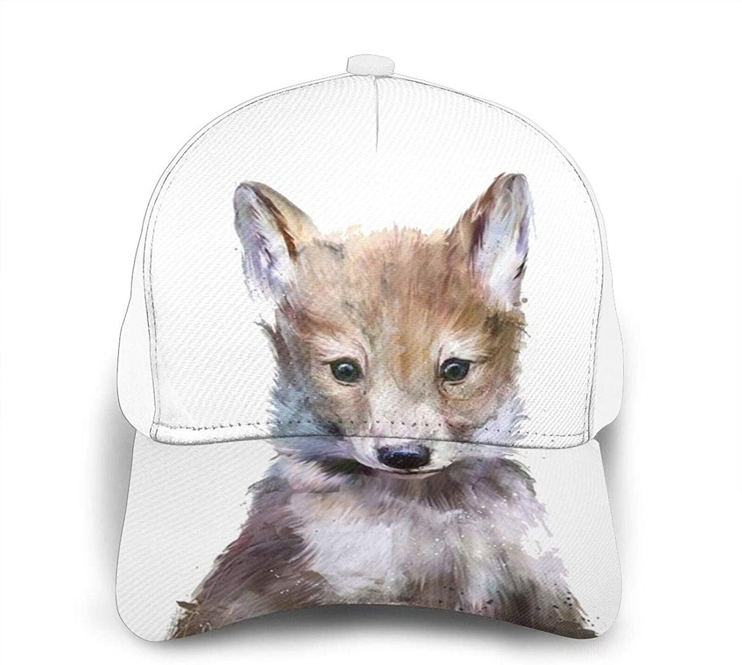 Cute Dog Print Classic Baseball 3D Cap Adjustable Twill Sports Dad Hats For Unisex Trucker Hats Custom Hats Gifts For Men & Women