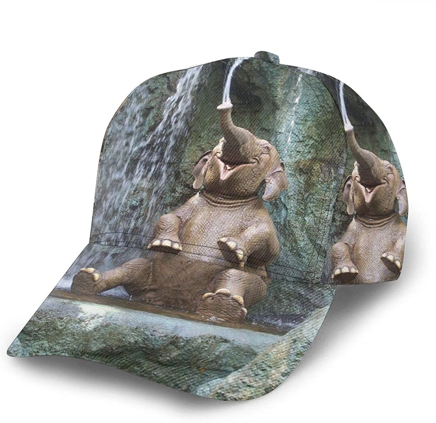 Cute Elephant 3D Printed Adjustable Twill - Classic Cap Trucker Hats Custom Hats Gifts For Men & Women