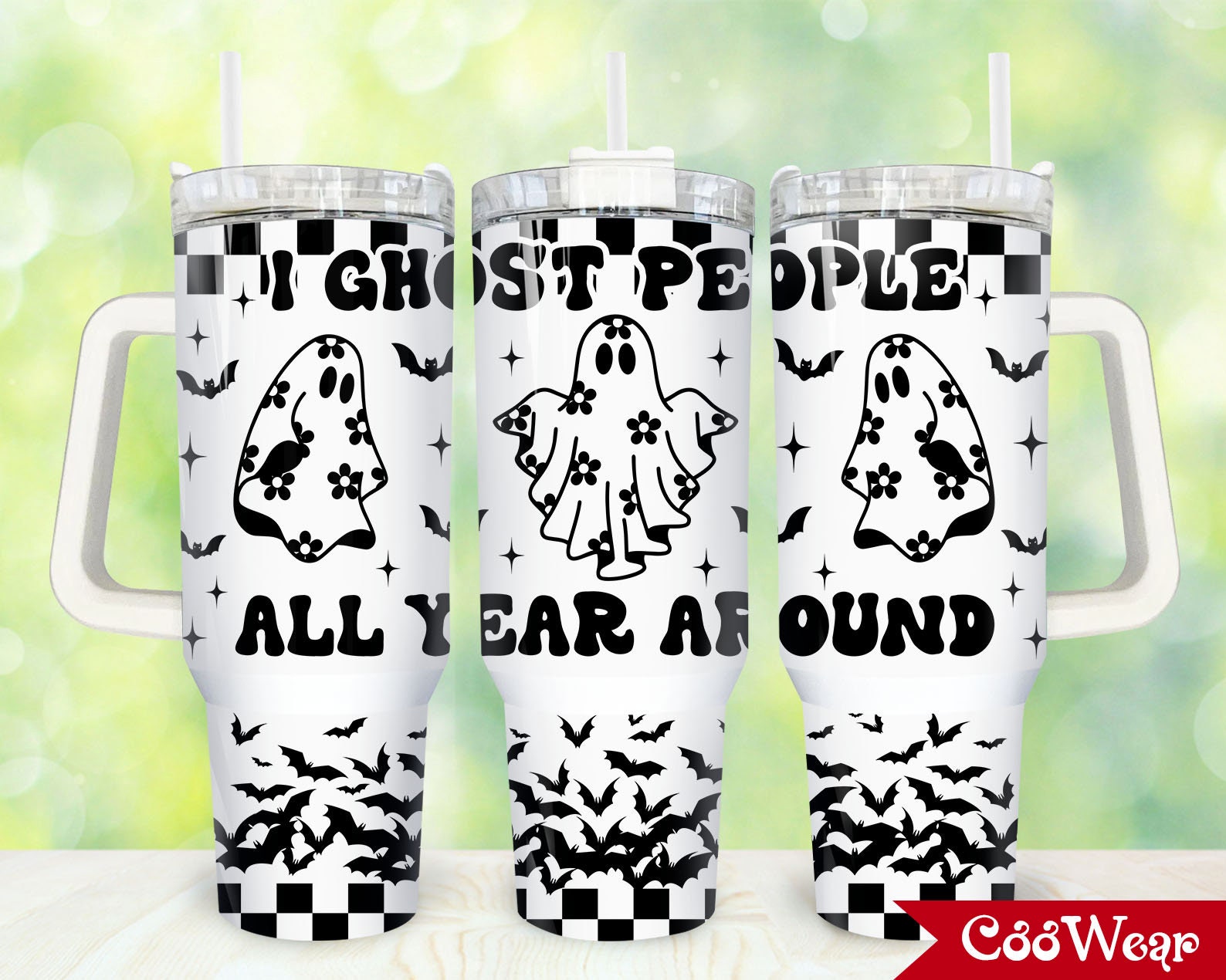 Cute Ghost Custom Stanley Cup 40 oz 30 oz Tumbler With HandleTVC2301866