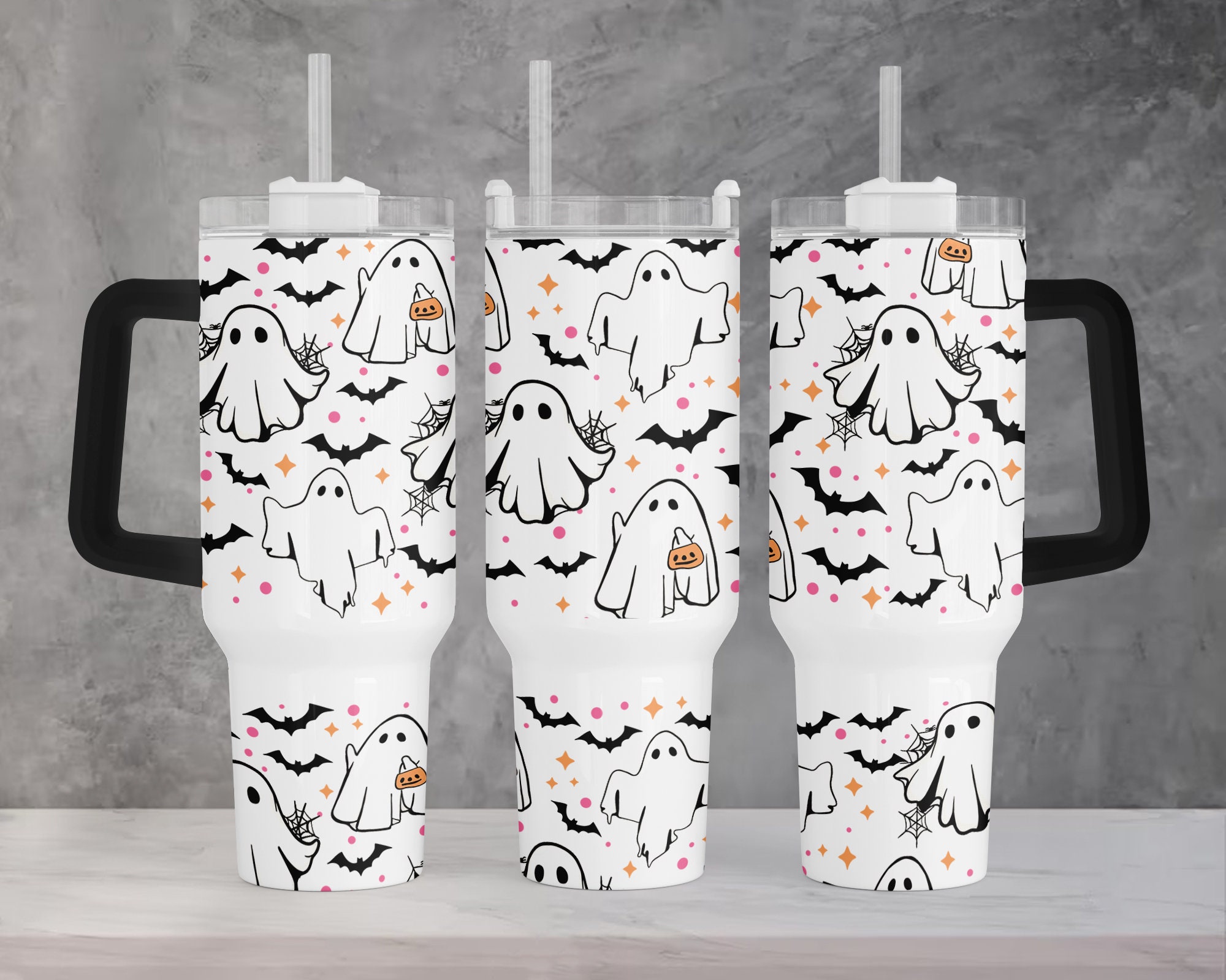 Cute Ghost Halloween Custom Stanley Cup 40 oz 30 oz Tumbler With HandleTVC2301961