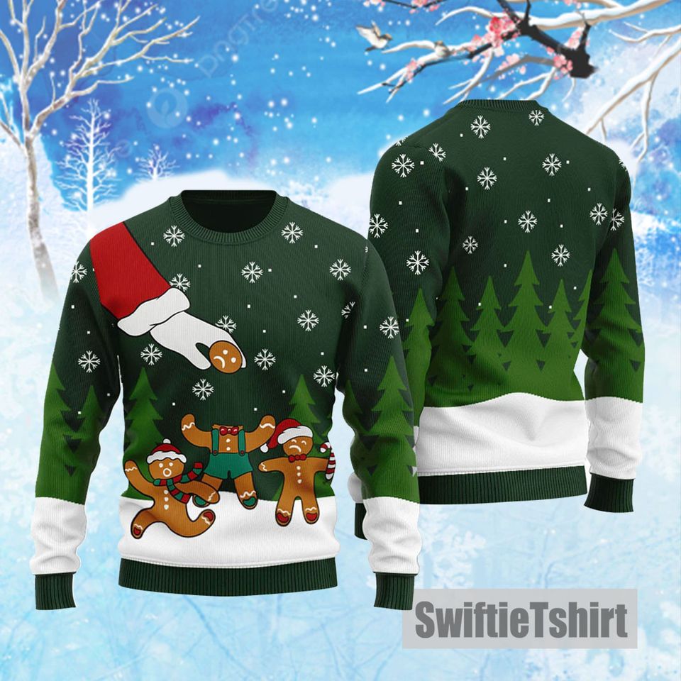 Cute Gingerbread Cookies ugly christmas sweater