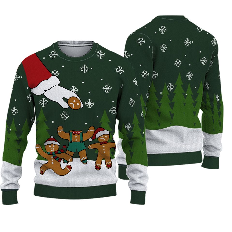 Cute Gingerbread Cookies ugly christmas sweater