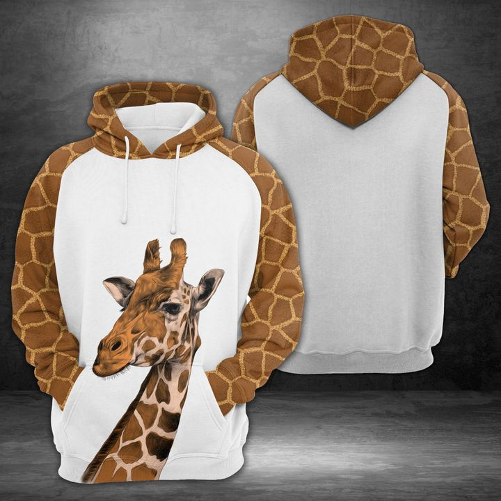 Cute Giraffe 3D All Over Print Hoodie, Zip Hoodie
