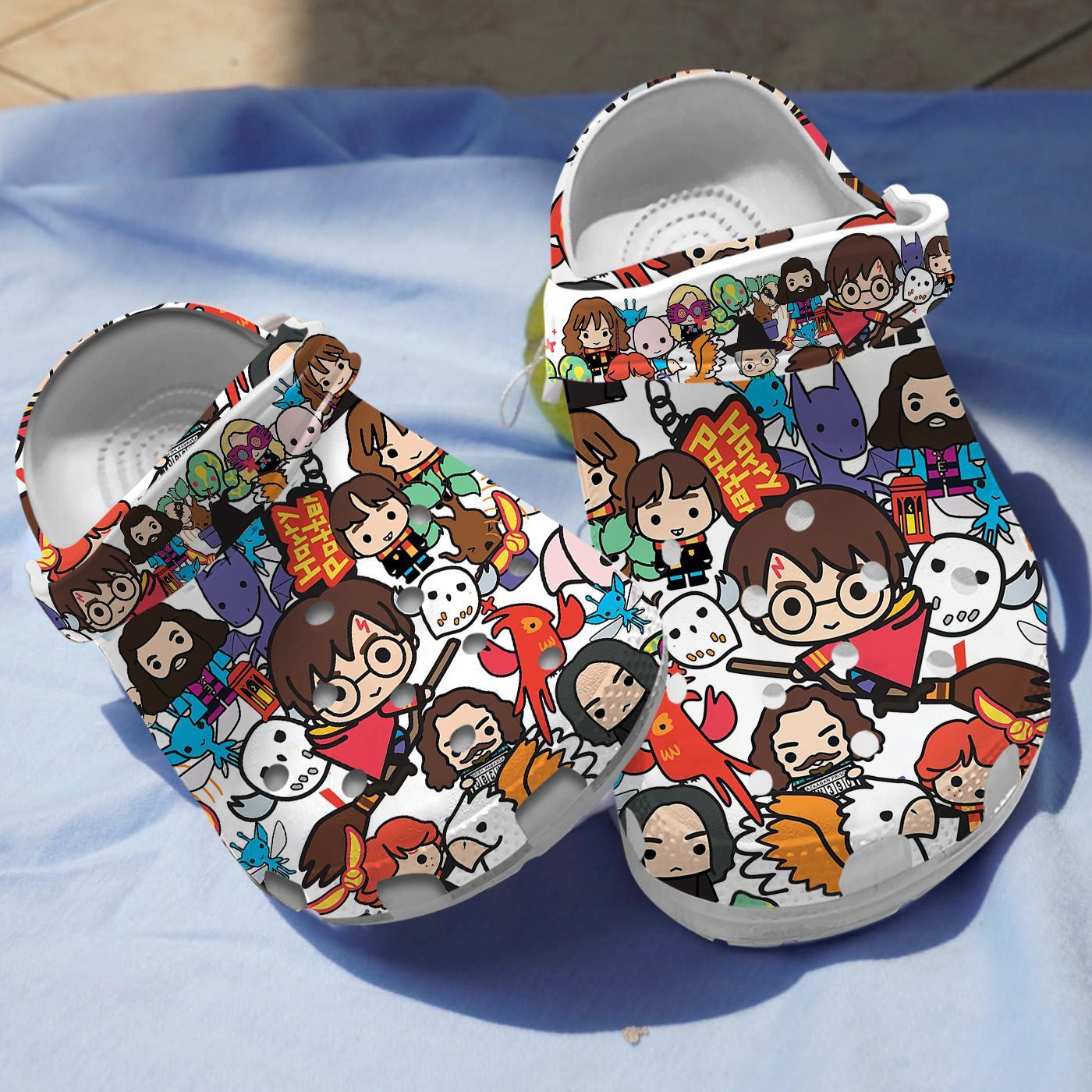 Cute Harry Potter Characters Movie Crocs Crocband Clogs Shoes Comfortable For Men Women and Kids