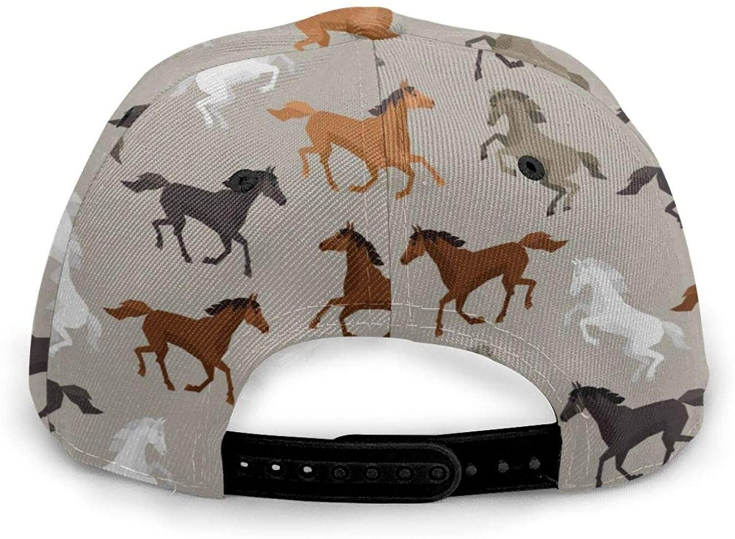Cute Horse Print Casual Baseball Cap Adjustable Twill Sports Dad Hats For Unisex Trucker Hats Custom Hats Gifts For Men & Women